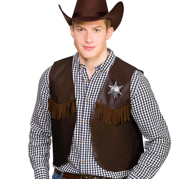 Cowboy Liivi Tummanruskea