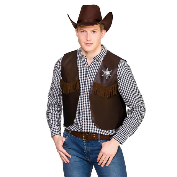 Cowboy Liivi Tummanruskea