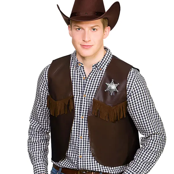 Cowboy Liivi Tummanruskea