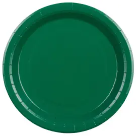 Pahvilautaset Tummanvihre&auml; 23 cm 6 kpl