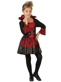 Punainen/Musta Vampyyrimekko Lasten