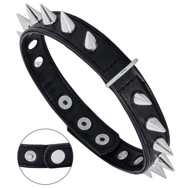 Musta Choker Niiteillä ja Renkaalla