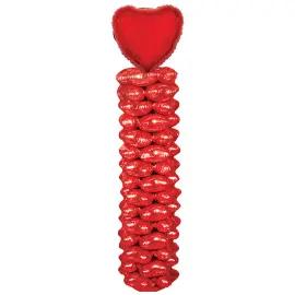 Ilmapallopylväs Punaiset Sydämet