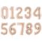 Numeroilmapallo Tummabeige