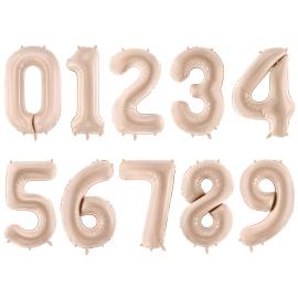 Numeroilmapallo Tummabeige