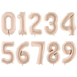 Numeroilmapallo Tummabeige