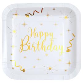 Pahvilautaset Happy Birthday Sparkle