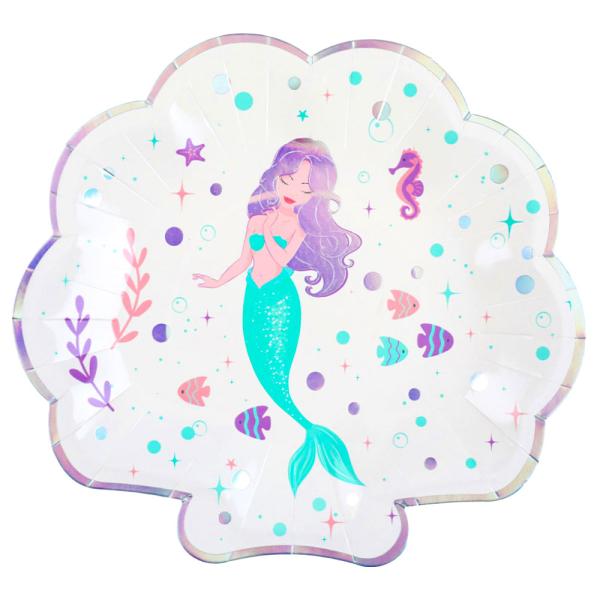 Pahvilautaset Mermaid Party