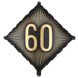 Folioilmapallo 60 Musta/Kulta 46 cm