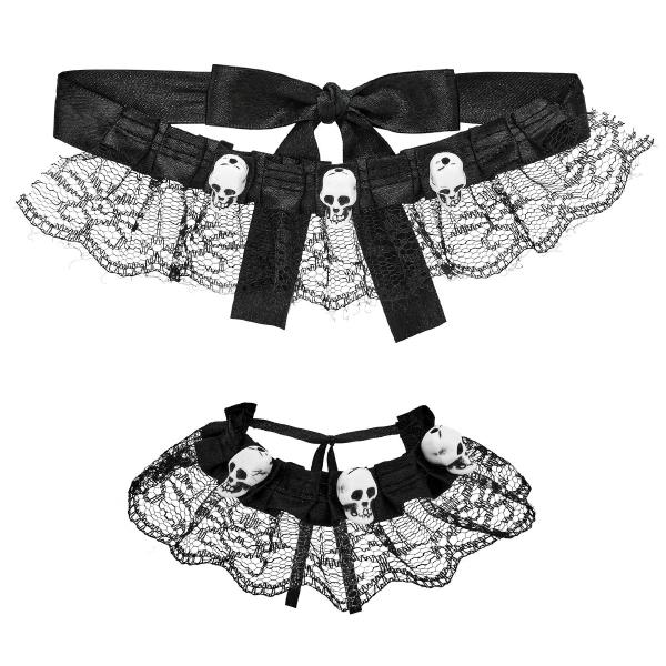 Musta Choker ja Rannekoru Pääkalloilla