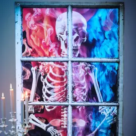 Ikkunakoriste Halloween Maaginen Luuranko