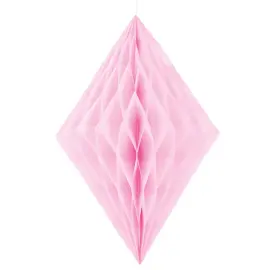 Riippuva Honeycomb Diamond Vaaleanpunainen