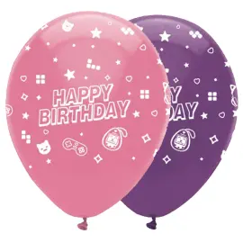 Happy Birthday Ilmapallot Gamer Party 6 kpl