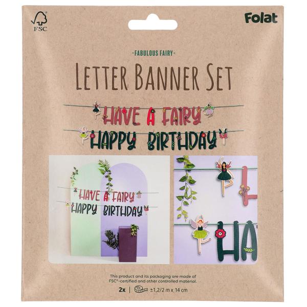 Kirjainviirinauha Fabulous Fairy 2 m