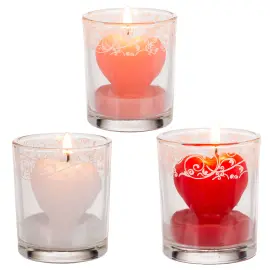 Syd&auml;nkynttil&auml; Koristeellisessa Lasissa