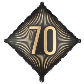 Folioilmapallo 70 Musta/Kulta 46 cm