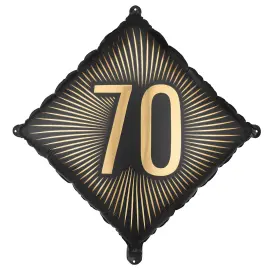 Folioilmapallo 70 Musta/Kulta 46 cm