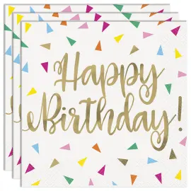Happy Birthday Servetit Konfetti