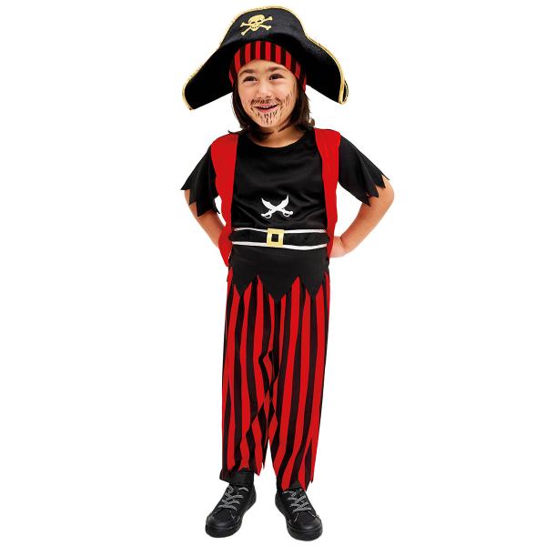 Pirate Boy Naamiaisasu Lapsille 96-116 cm