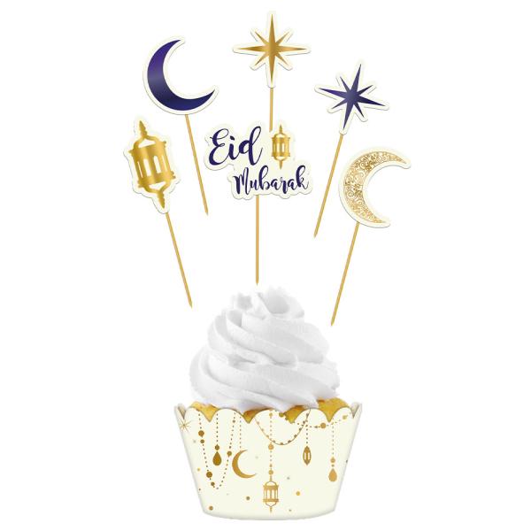 Eid Mubarak Cupcake Koristeet