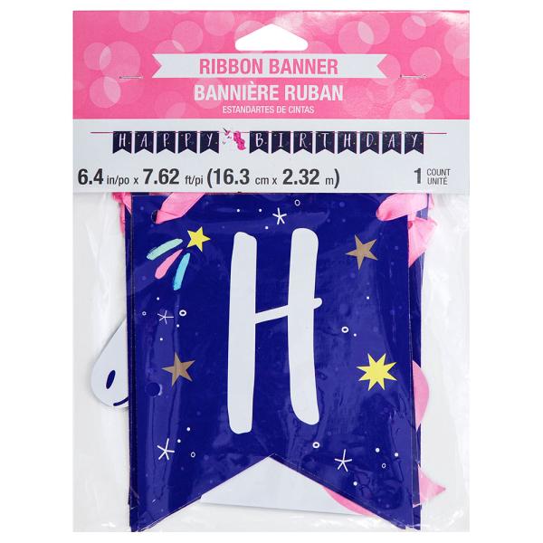 Happy Birthday Yksisarvisen Banderolli Stars