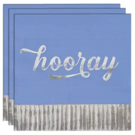 Hooray Servetit Siniset & Hopeiset