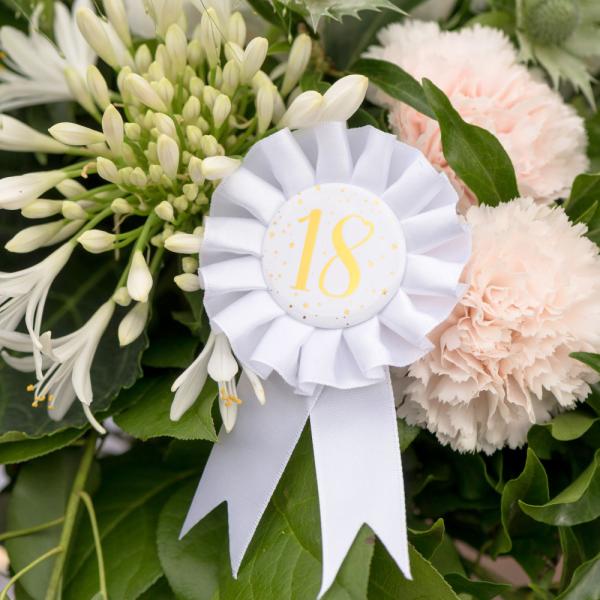 Palkintoruusuke 18 v Tähtikuvioinen