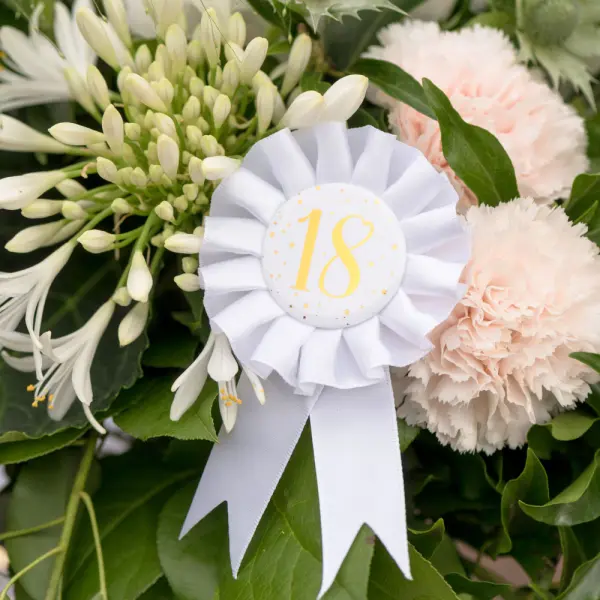 Palkintoruusuke 18 v Tähtikuvioinen