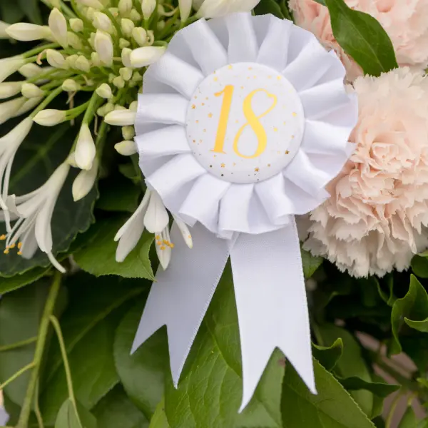 Palkintoruusuke 18 v Tähtikuvioinen