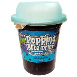 Popping Boba -juoma Sininen Vadelma 350 ml