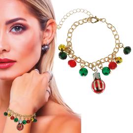 Rannekoru Joulupalloilla