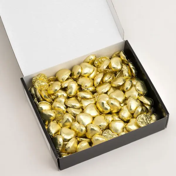 Suklaasydämet Kultafoliossa 1kg