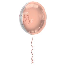 Happy 18th Folioilmapallo Vaaleanpinkki
