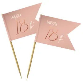 Happy 18th Cocktailtikut Vaaleanpinkki