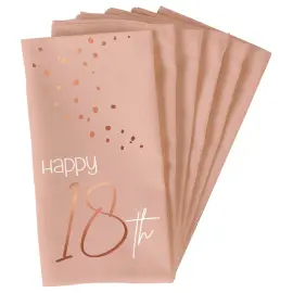 Happy 18th Lautasliinat Vaaleanpinkki