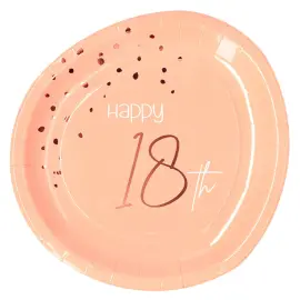 Happy 18th Lautaset Vaaleanpinkki