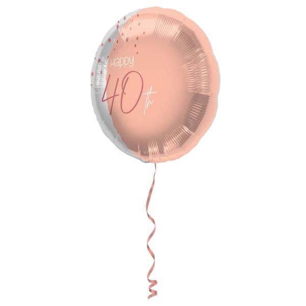 Happy 40th Folioilmapallo Vaaleanpinkki