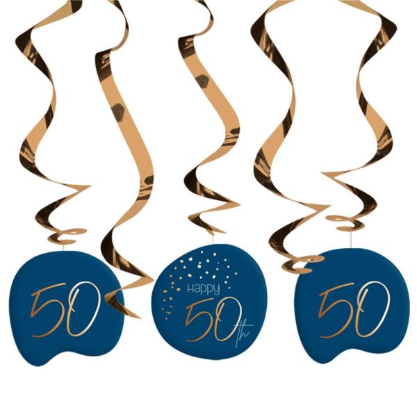 Happy 50th Riippuvat Koristeet Tummansininen