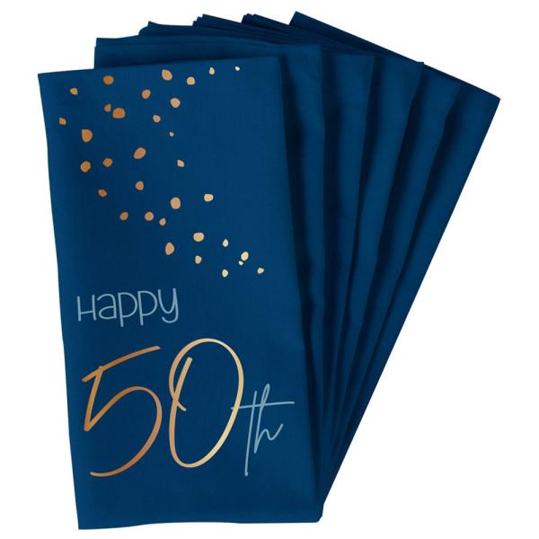 Happy 50th Lautasliinat Tummansininen