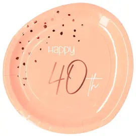 Happy 40th Lautaset Vaaleanpinkki