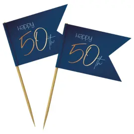Happy 50th Cocktailtikut Tummansininen