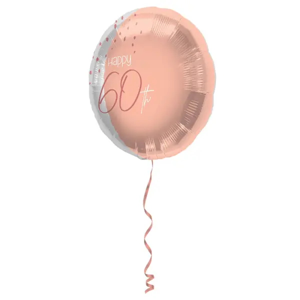 Happy 60th Folioilmapallo Vaaleanpinkki