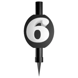 Musta J&auml;&auml;soihtu Numerolla 6
