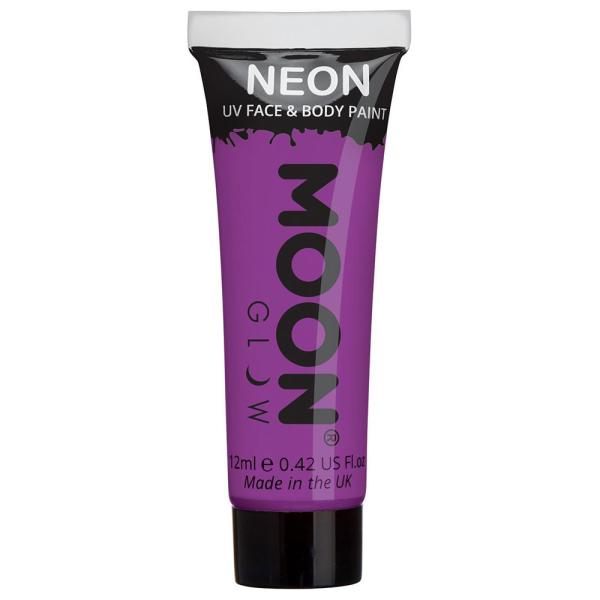 Moon Glow Neon UV Vartalo- & Kasvomaali Intensiivinen Violetti