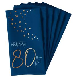 Happy 80th Lautasliinat Tummansininen