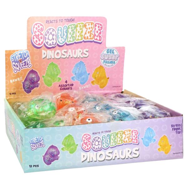 Squeeze Kimalteleva Dinosauruslelu 7 cm