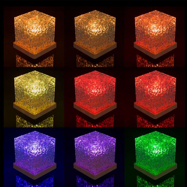RGB LED-lamppu Aaltokuviolla 11,5 cm
