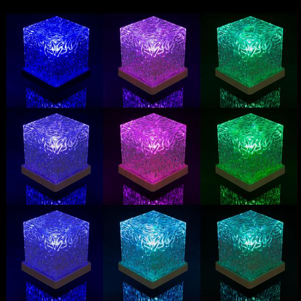 RGB LED-lamppu Aaltokuviolla 11,5 cm