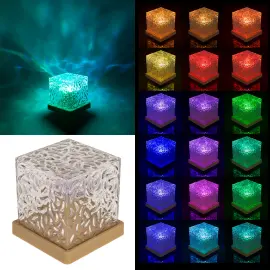 RGB LED-lamppu Aaltokuviolla 11,5 cm
