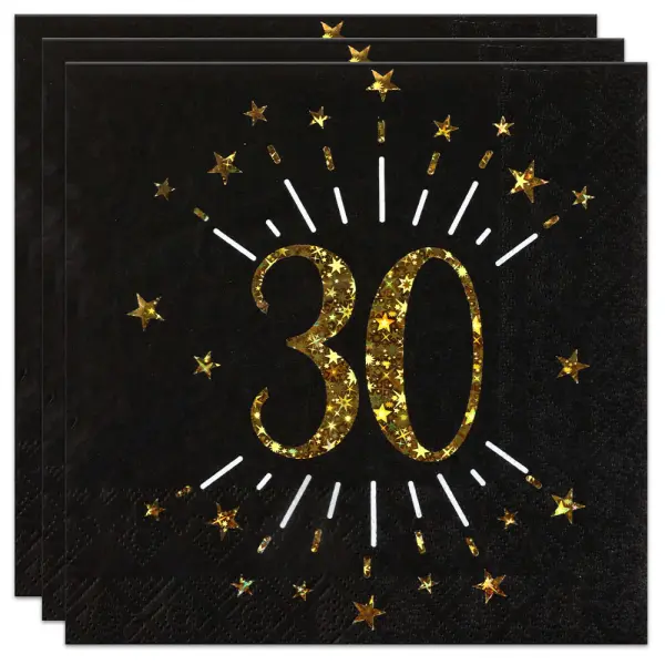 Lautasliinat 30 v Birthday Party Kulta
